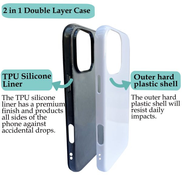 3D 2 in 1 Sublimation Film Phone Case