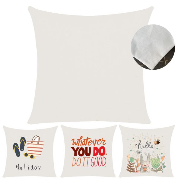 sublimation blanks linen poly pillow cover