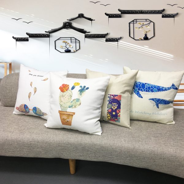 sublimation blanks linen poly pillow cover